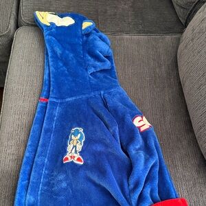 Sonic the Hedgehog Kids Blue Pajama Robe